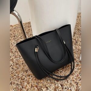 Women's Solid Color Versatile
Handbag, Minimalist Pu Leather Large Capacity